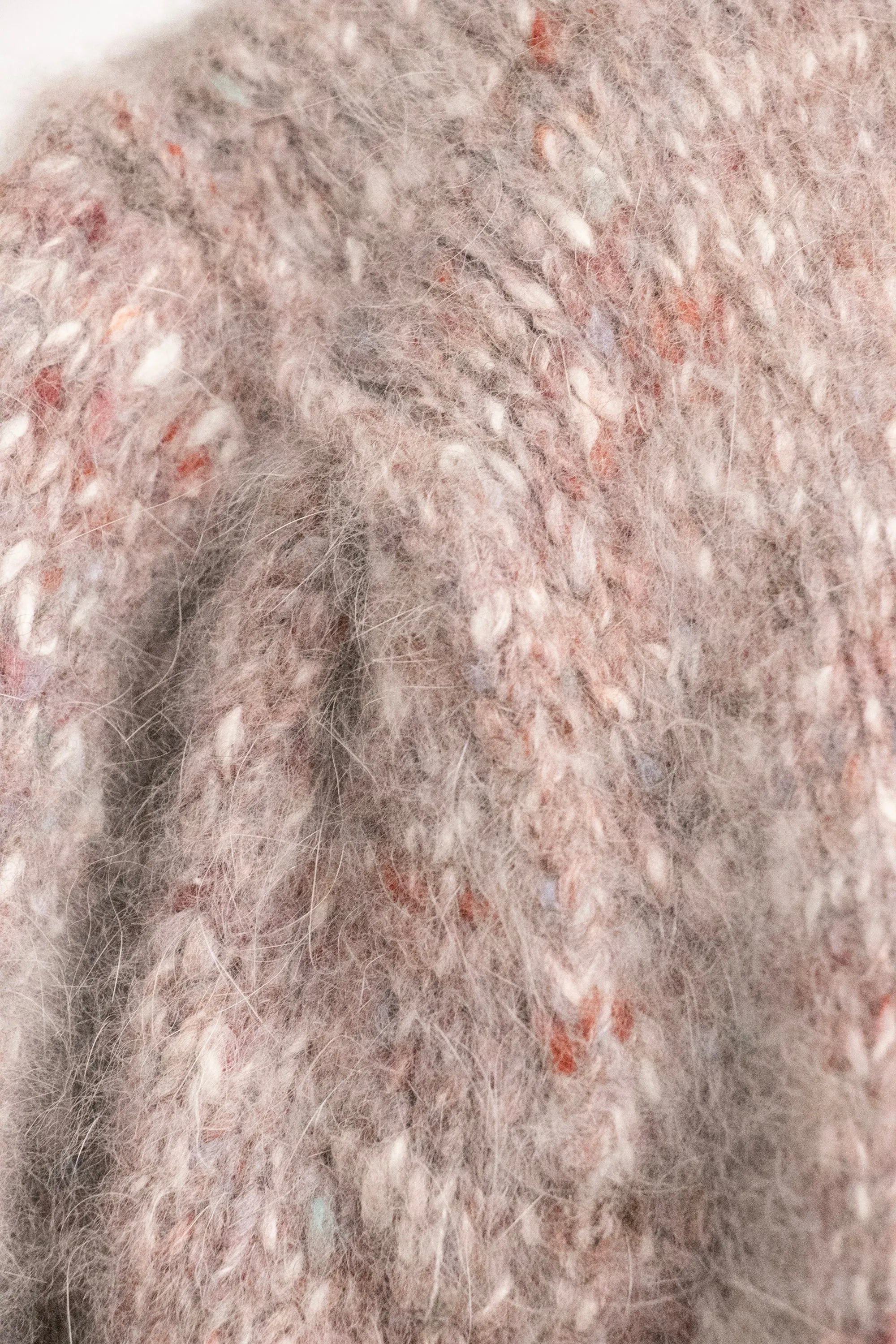 1980s Cardigan Sweater Wool Wool Fleck M