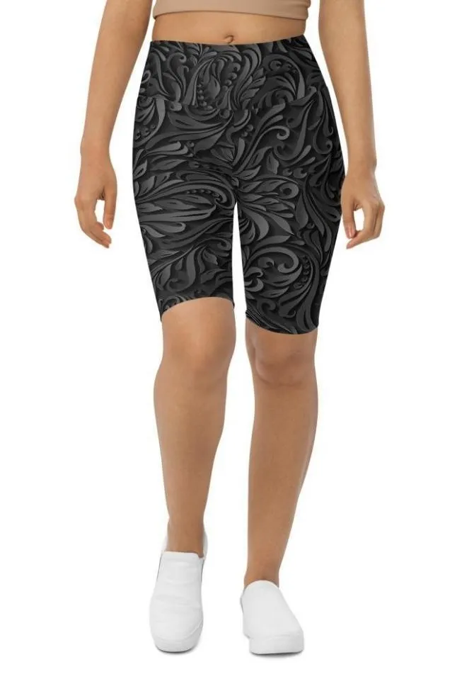 3D Art Deco Biker Shorts