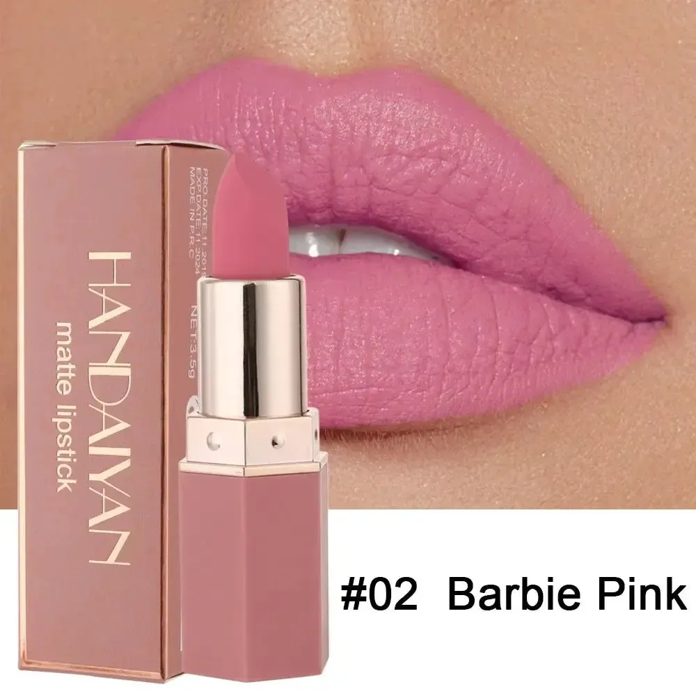 6-Color Matte Lipstick Set - Waterproof Beauty Lip Gloss