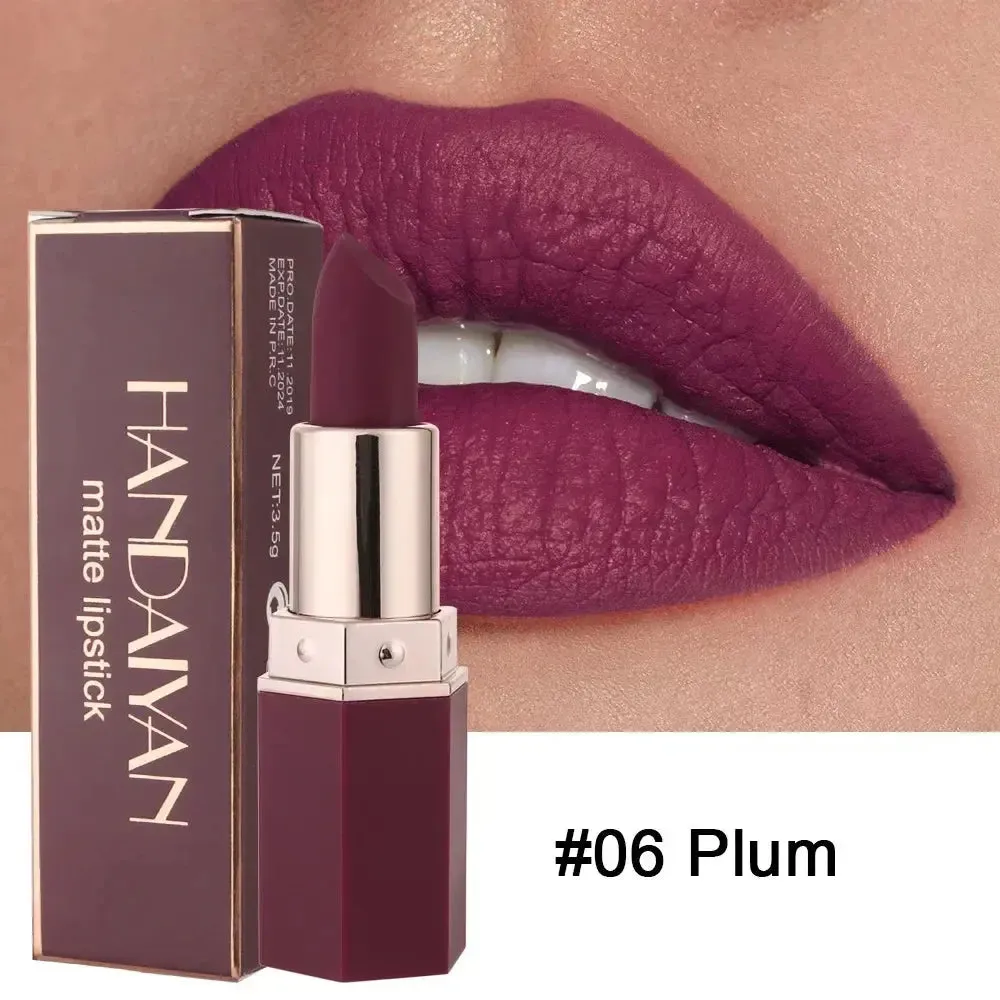 6-Color Matte Lipstick Set - Waterproof Beauty Lip Gloss