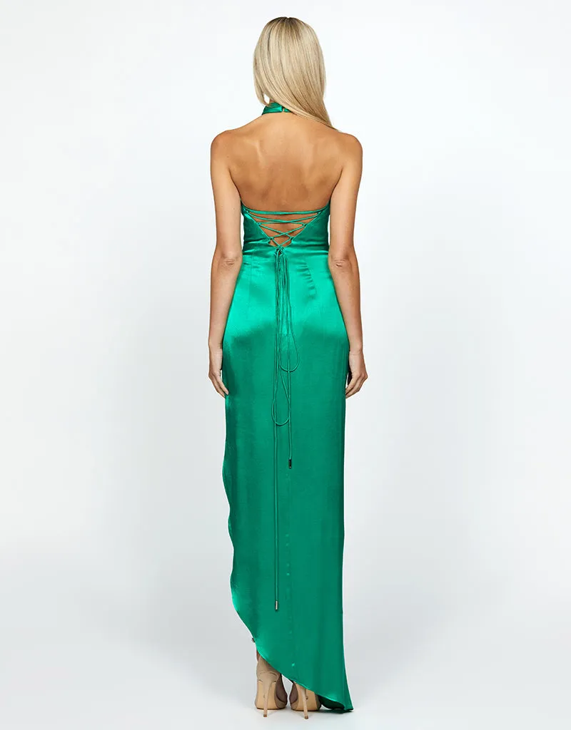 AALIYAH HIGH NECK COWL GOWN B69D17L