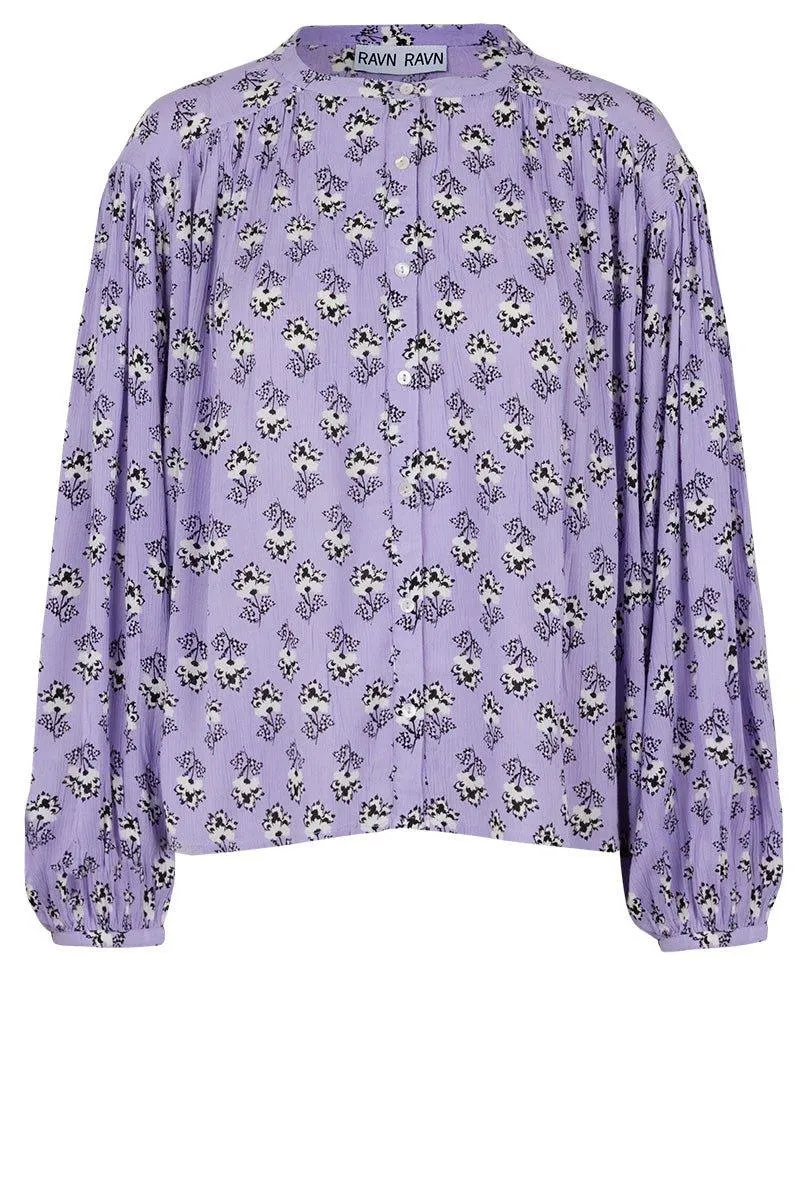 Alby Blouse Purple Floral