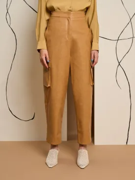 Alexa PU Cargo Trousers
