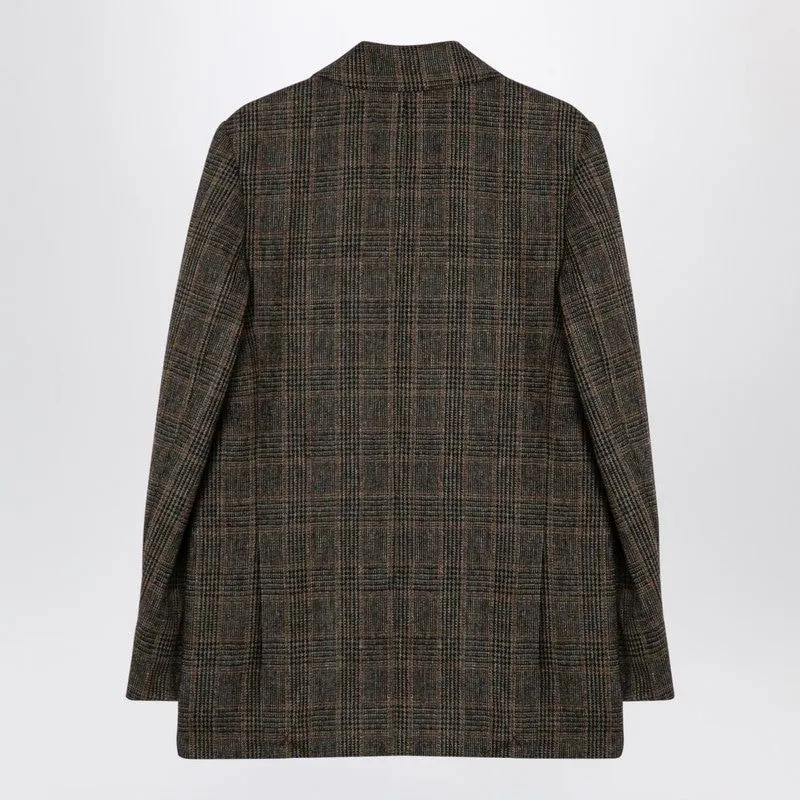 A.P.C. Elegant Brown Prince of Wales Wool Jacket