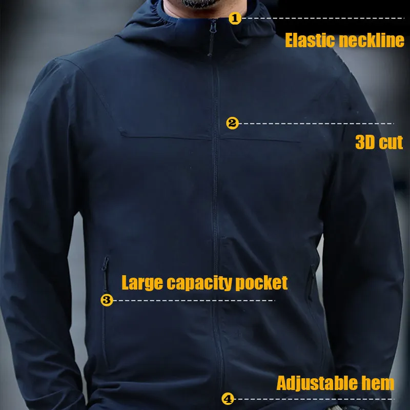 Archon Tactical Waterproof Hoodie with Sun Protection – Enhanced Comfort and Durability