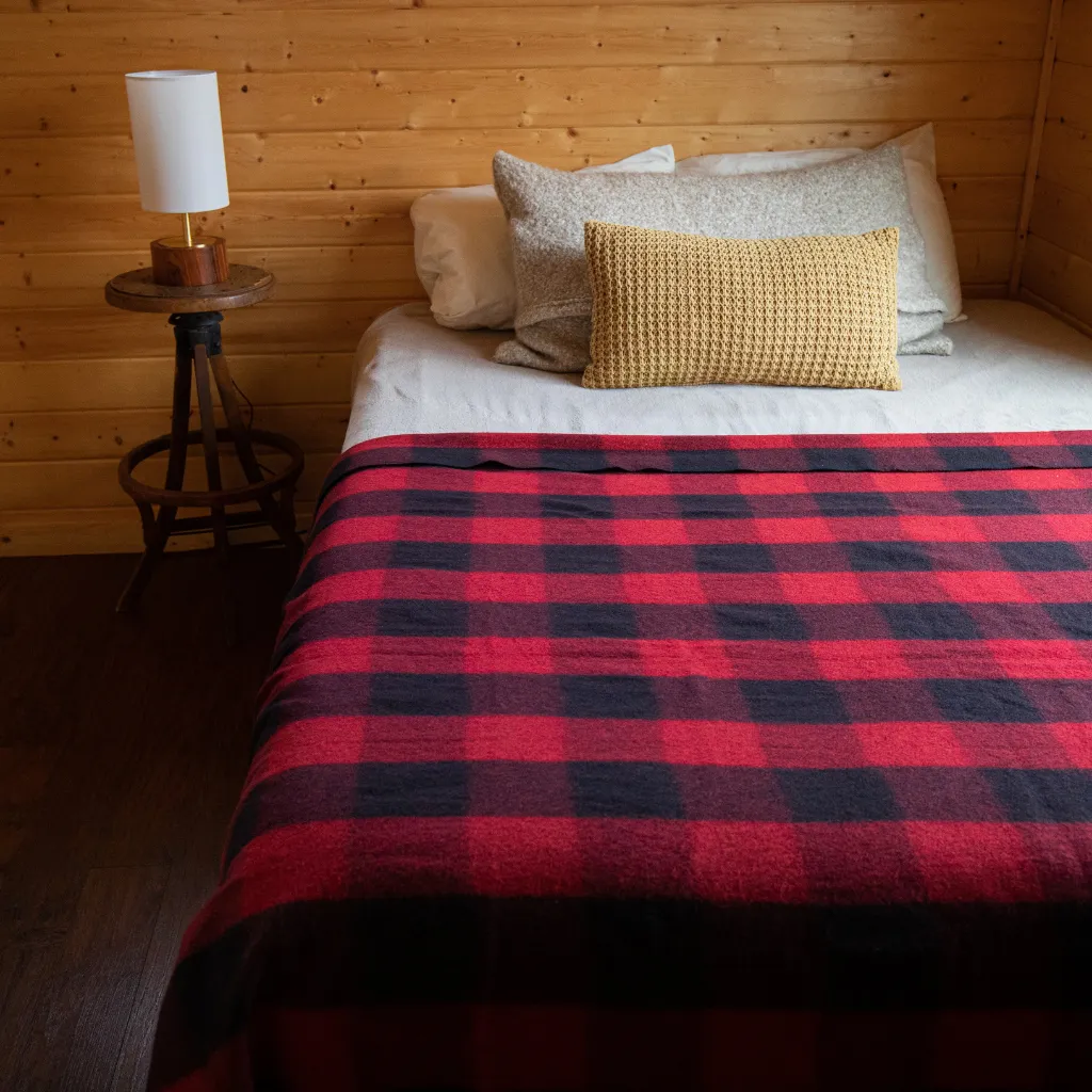Arcturus Backwoods Wool Blanket - Red Buffalo Plaid