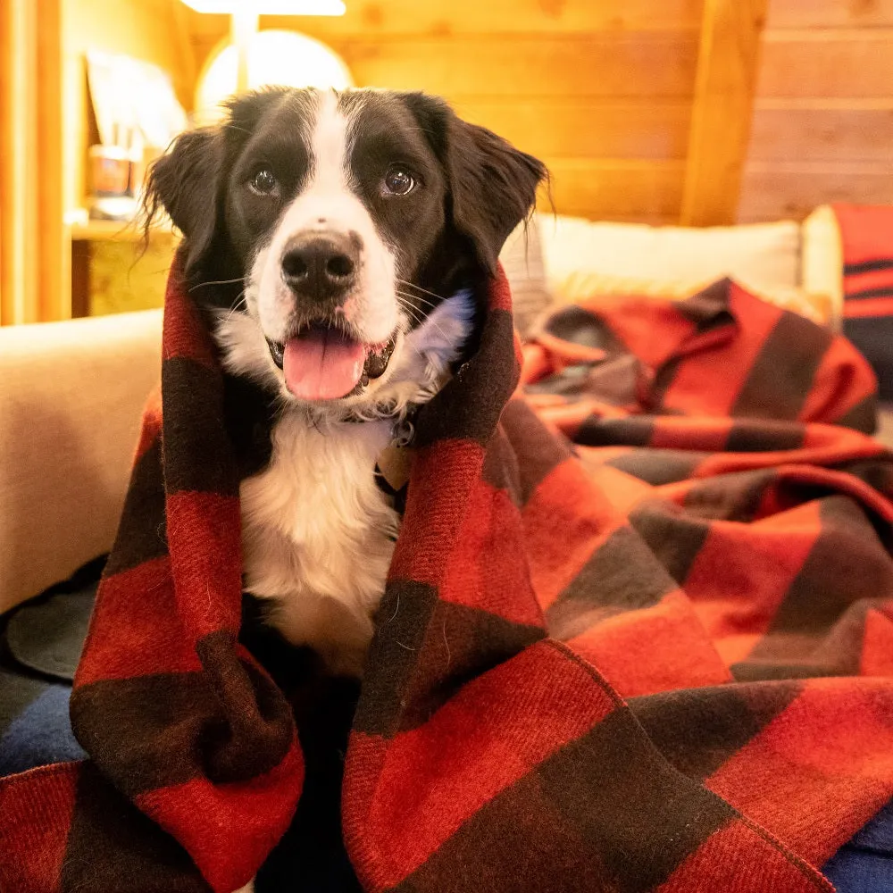 Arcturus Backwoods Wool Blanket - Red Buffalo Plaid