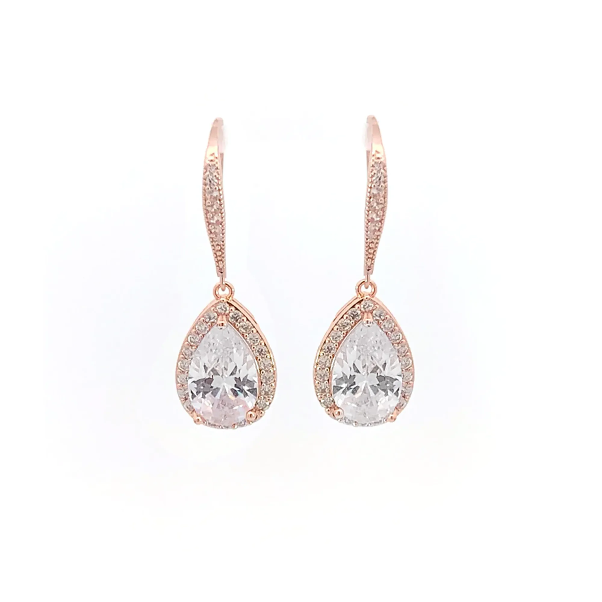 Auden Teardrop Halo Earrings