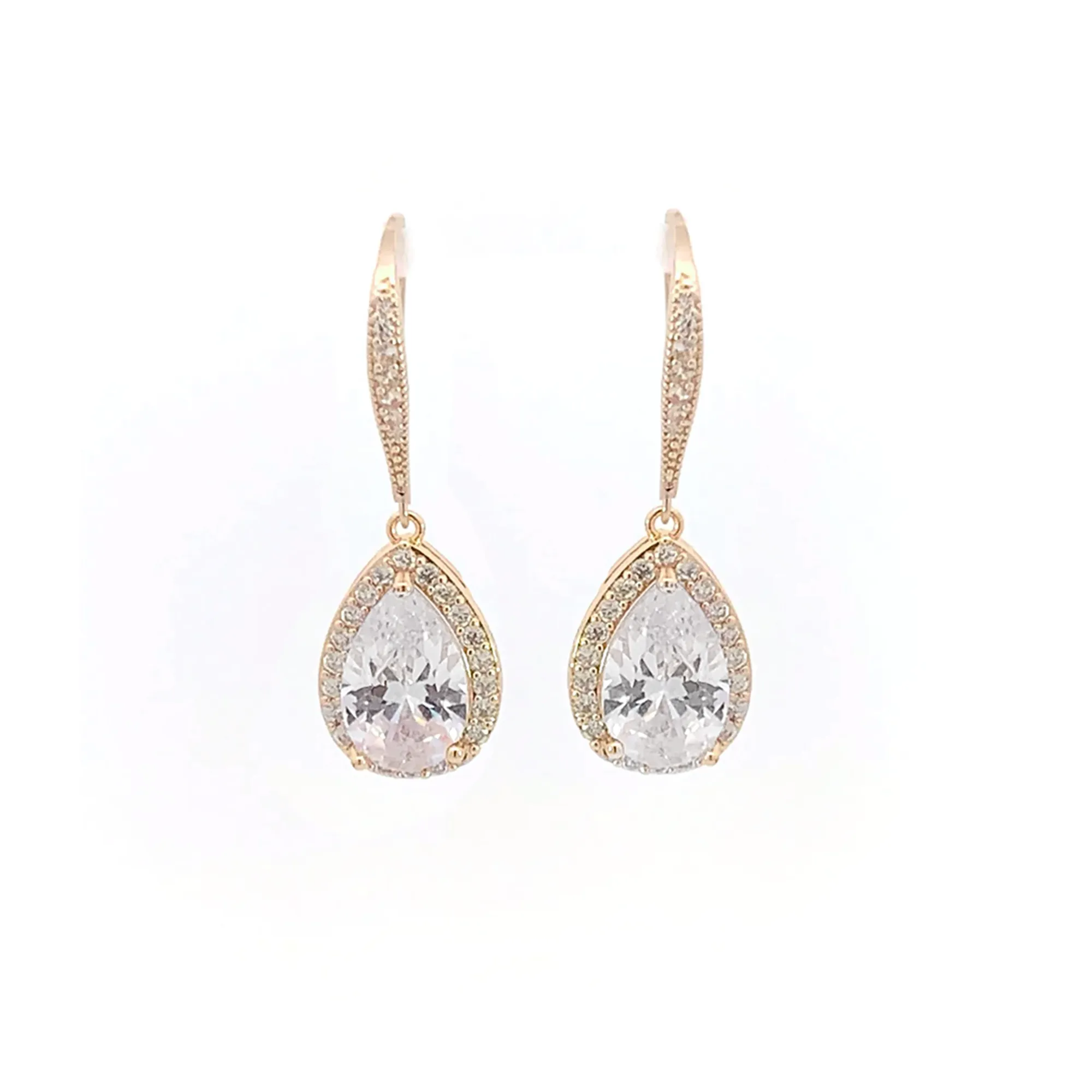 Auden Teardrop Halo Earrings