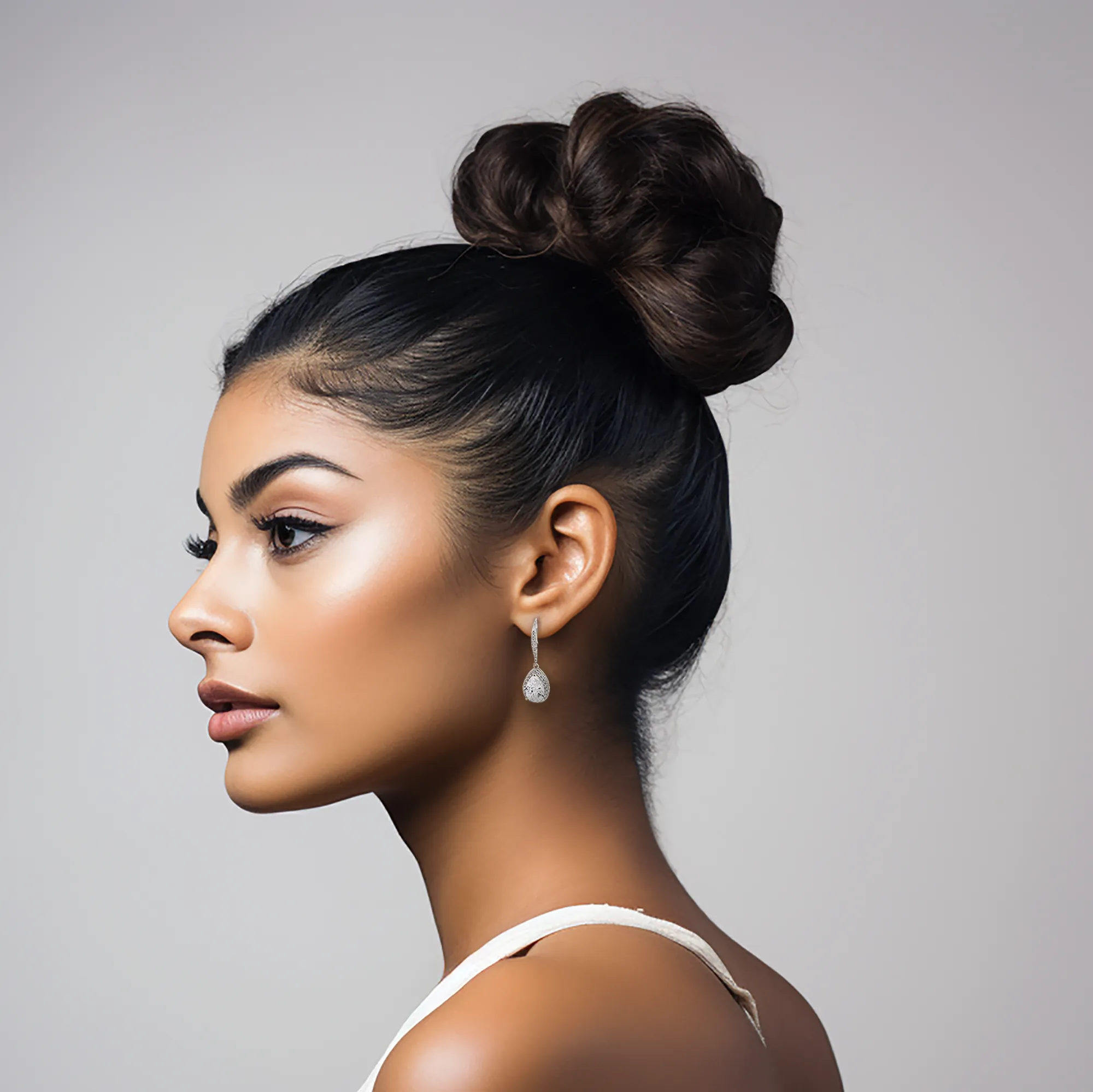 Auden Teardrop Halo Earrings
