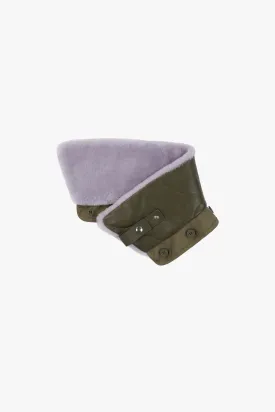 Aviator Collar - Heather / Dark Olive