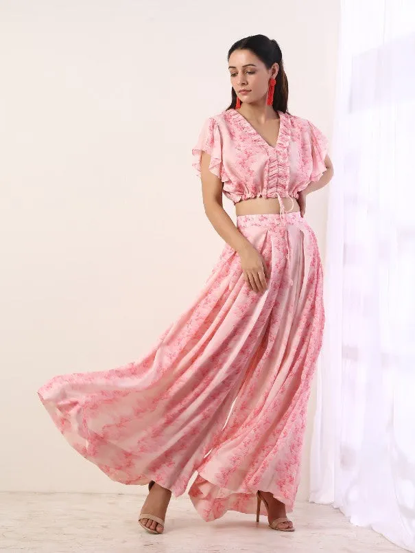 Baby Pink Printed Co-Ord Set (Set of 2)