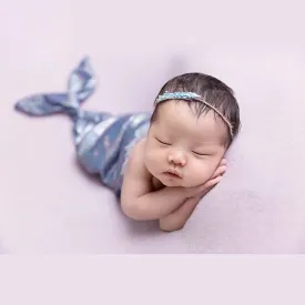 Babymoon Mermaid with Hairband Baby Photography Costume -Purple