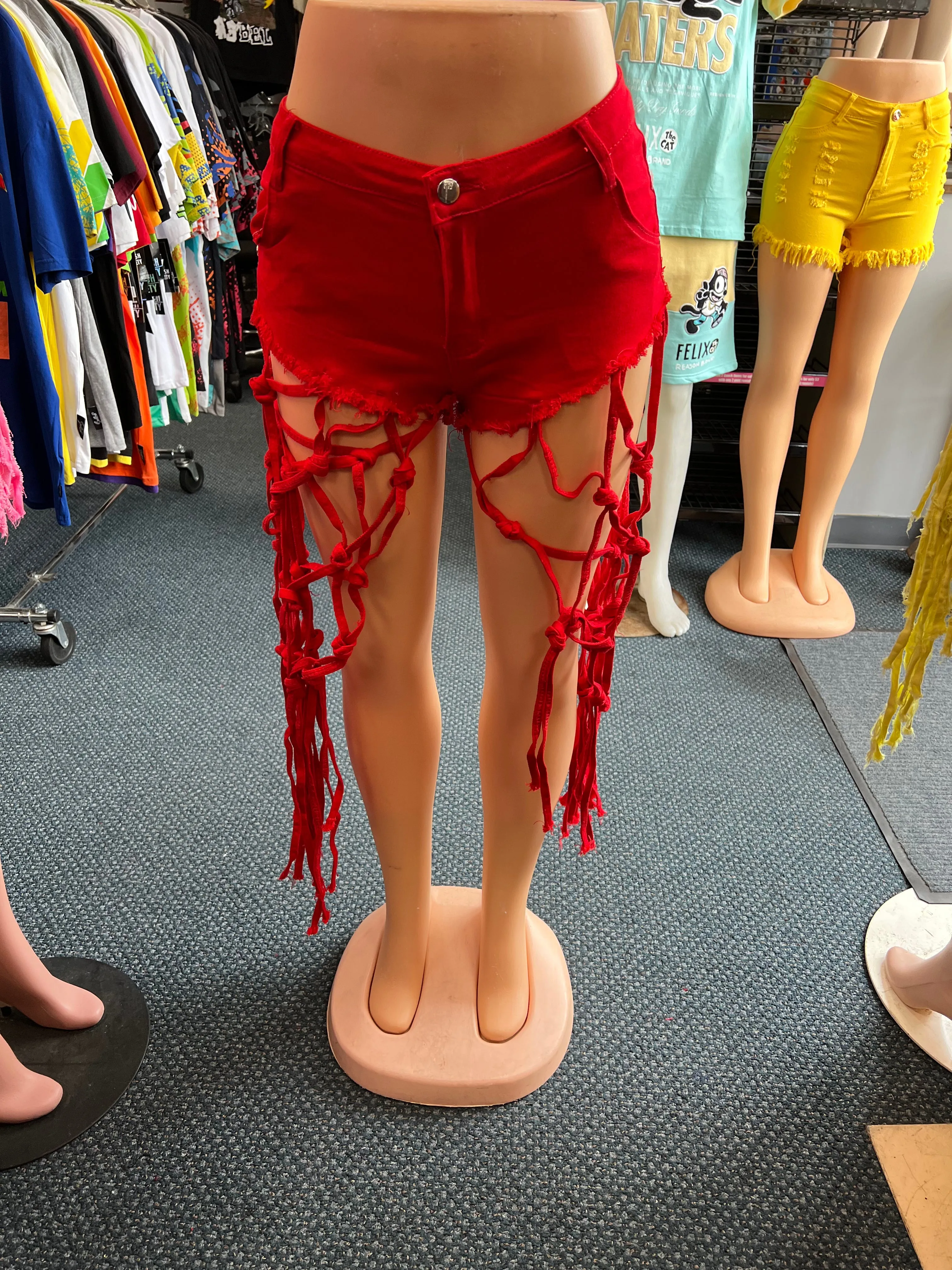 bad and boujee KNOT SHORTS