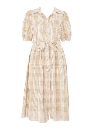 Beige natural dress