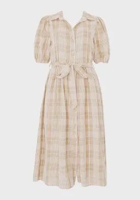 Beige natural dress