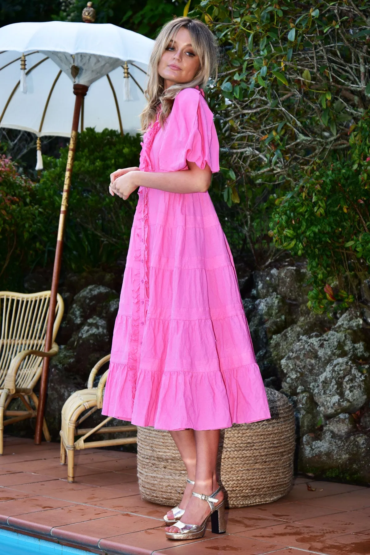 Between the line dress Pink