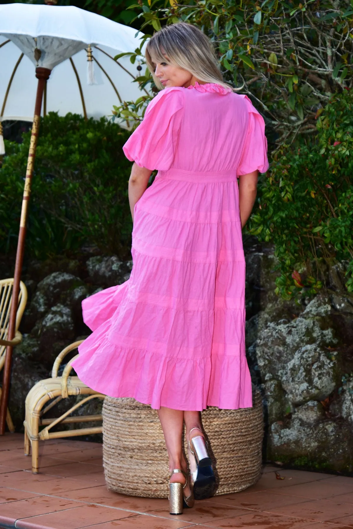 Between the line dress Pink