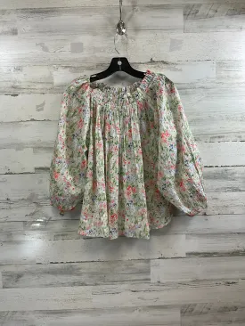 Blouse 3/4 Sleeve By The Great. In Floral Print, Size: M
