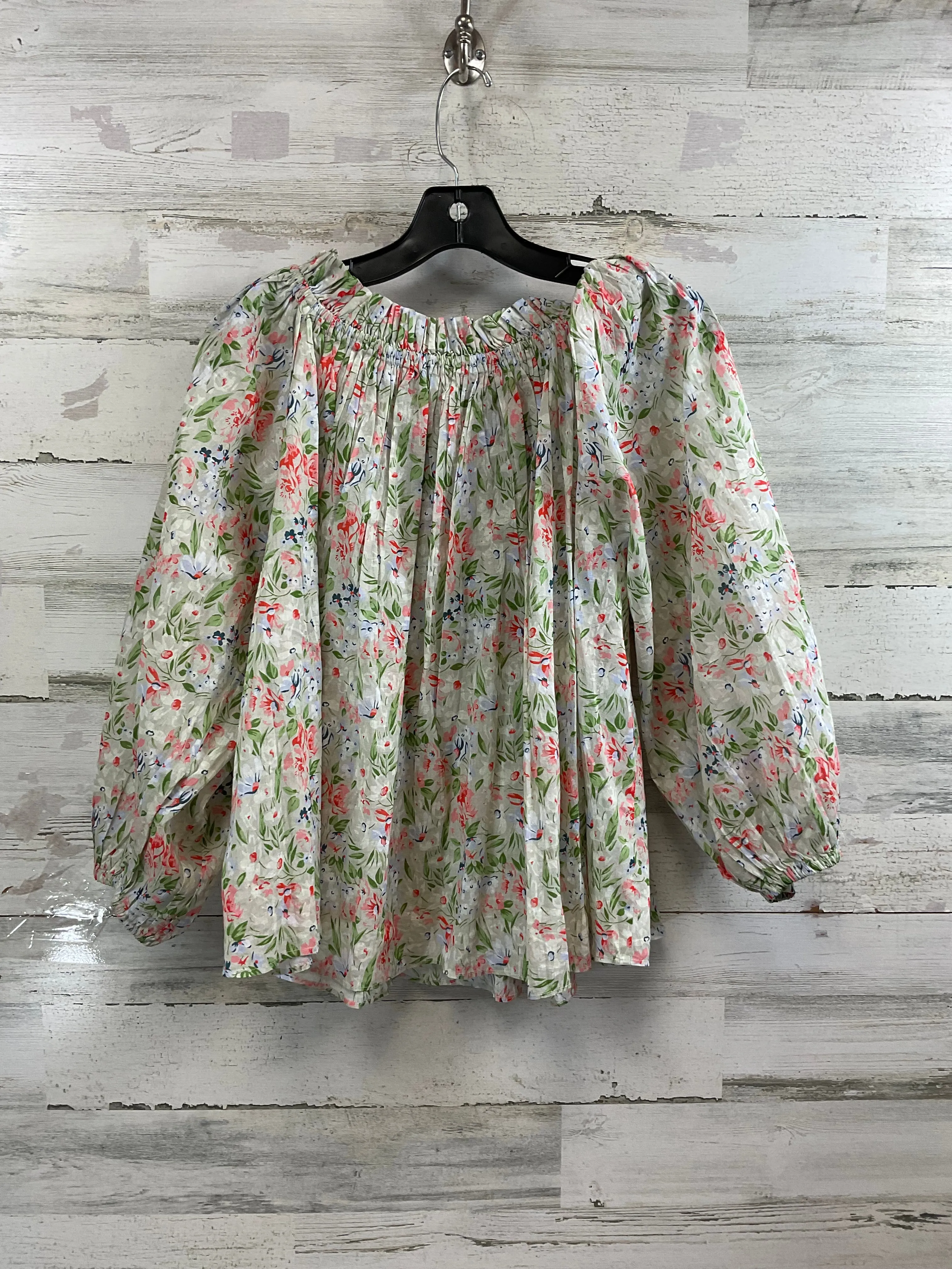 Blouse 3/4 Sleeve By The Great. In Floral Print, Size: M