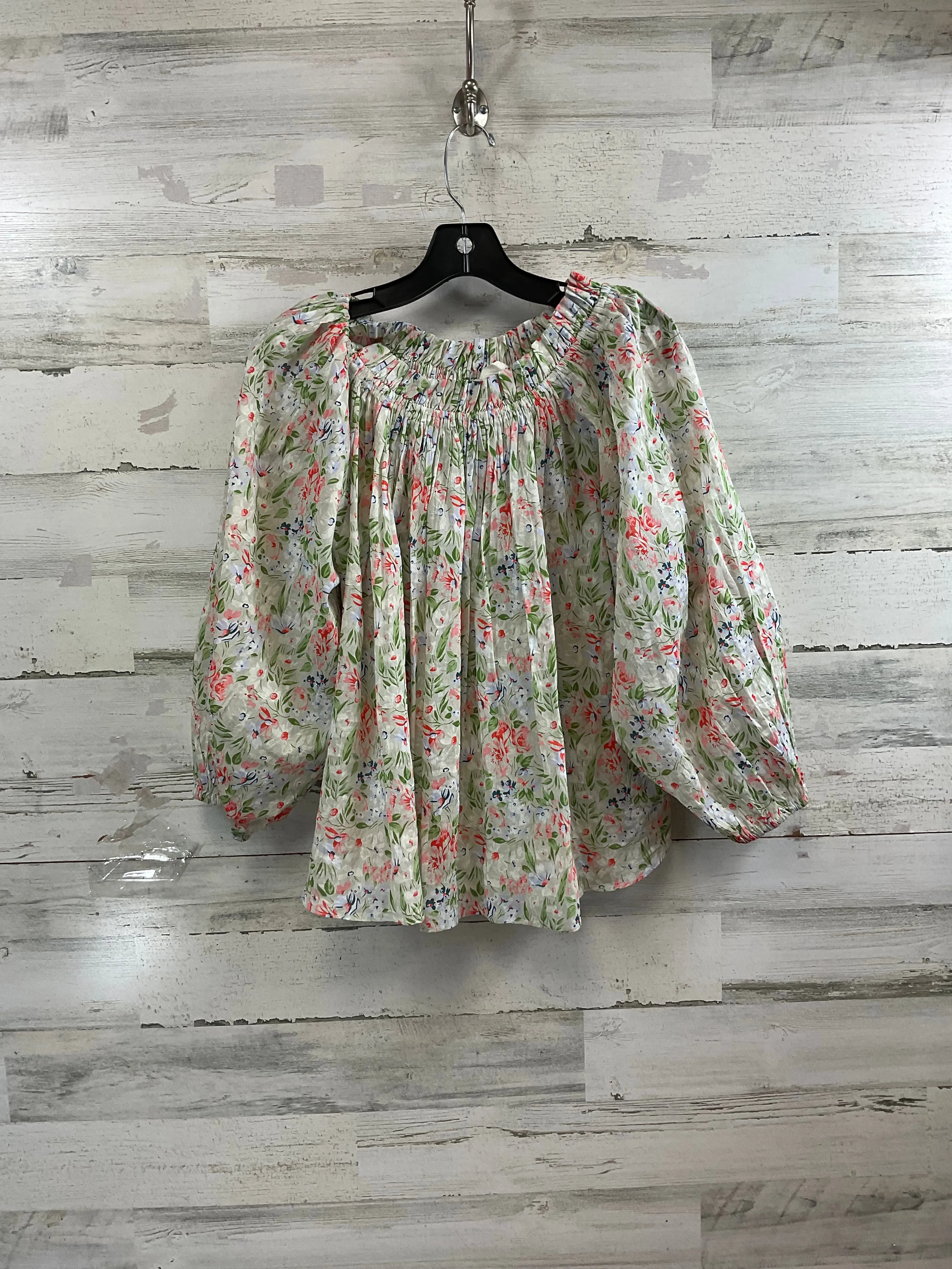 Blouse 3/4 Sleeve By The Great. In Floral Print, Size: M