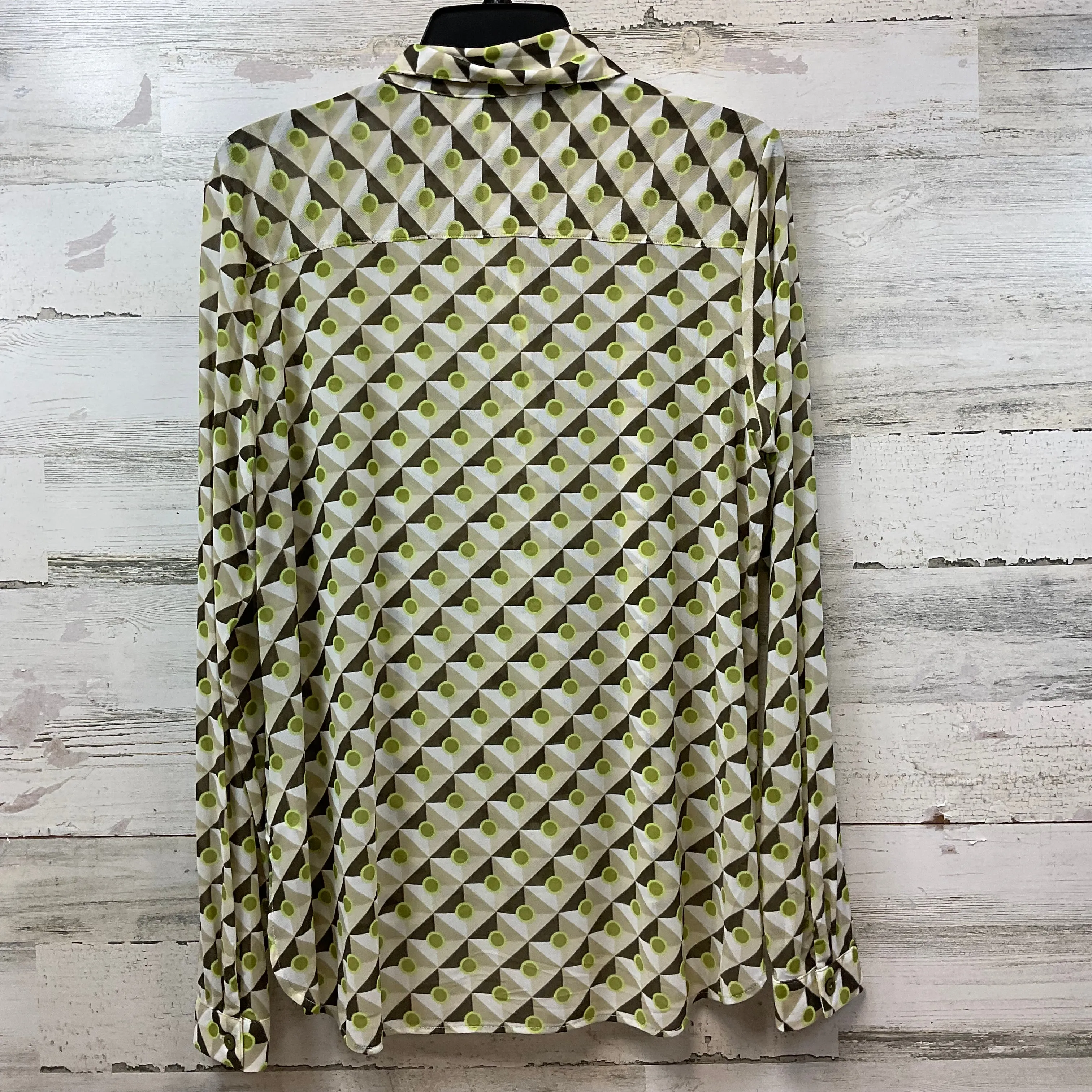 Blouse Long Sleeve By Cabi In Green, Size: M