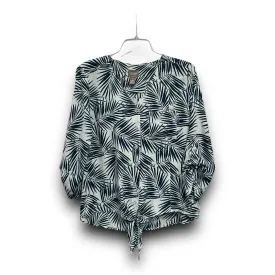 Blouse Long Sleeve By Chicos In Floral Print, Size: M