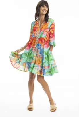 Bright Alisha frill dress