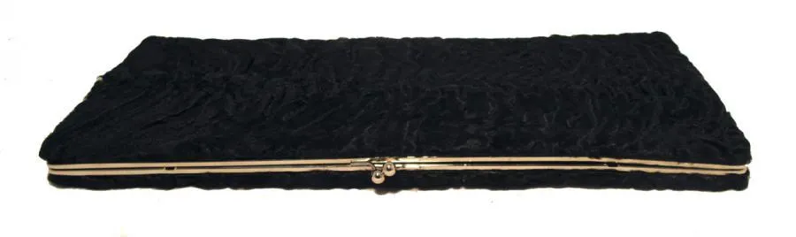 Brooks Brothers Black Swarkara Oversized Clutch