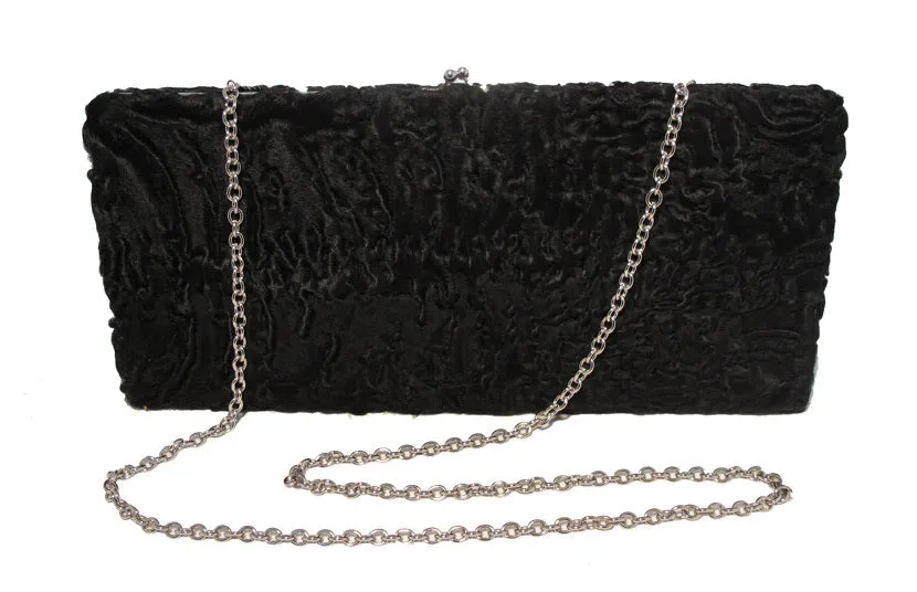 Brooks Brothers Black Swarkara Oversized Clutch