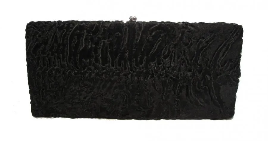 Brooks Brothers Black Swarkara Oversized Clutch