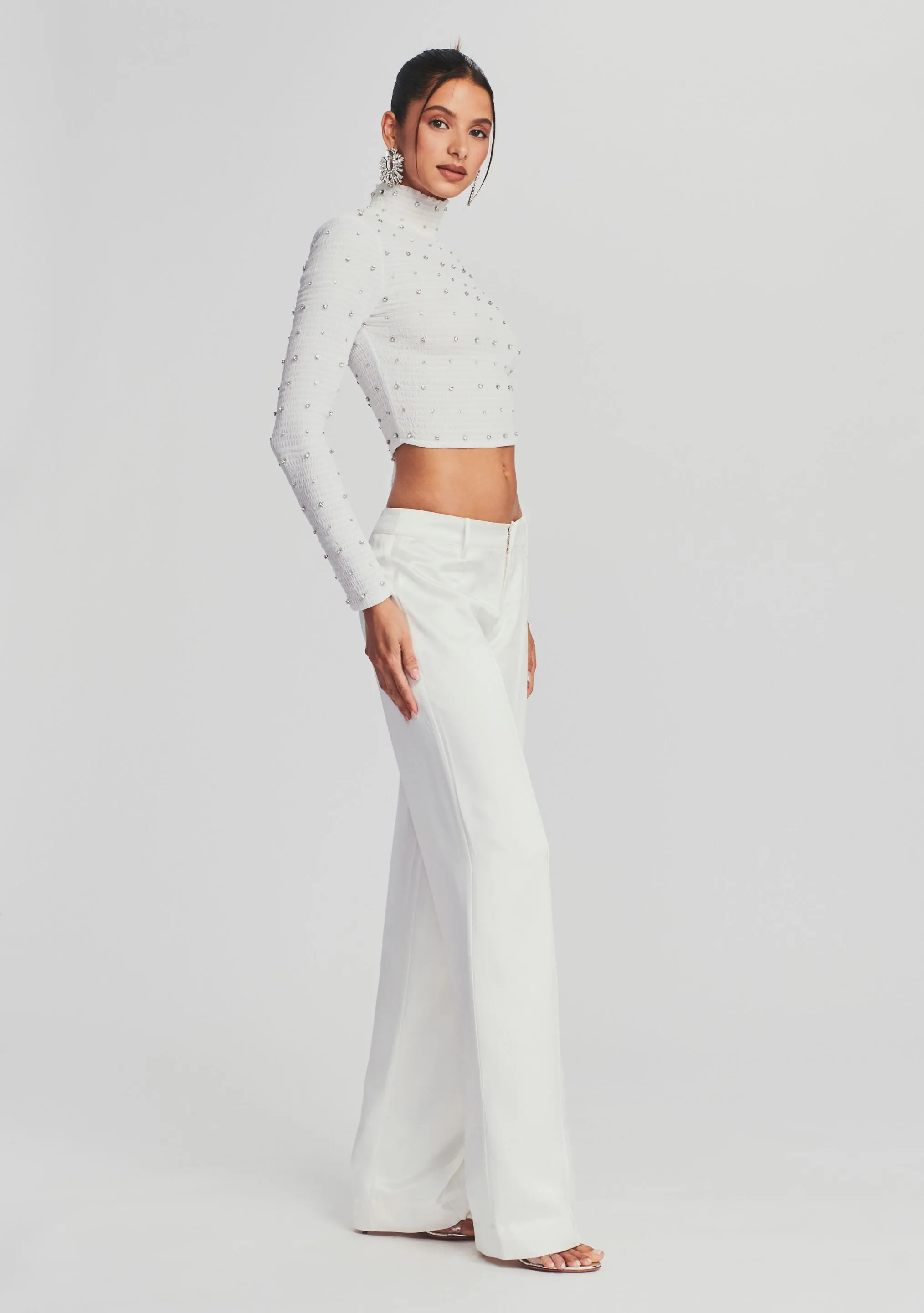 Brooks Embellished Chiffon Top