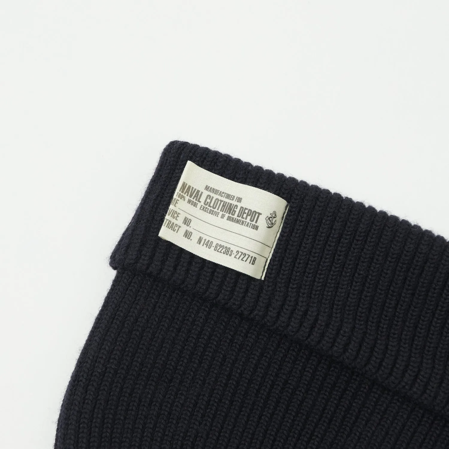 Buzz Ricksons Navy Blue USN Seabees Watch Cap