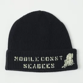Buzz Ricksons Navy Blue USN Seabees Watch Cap