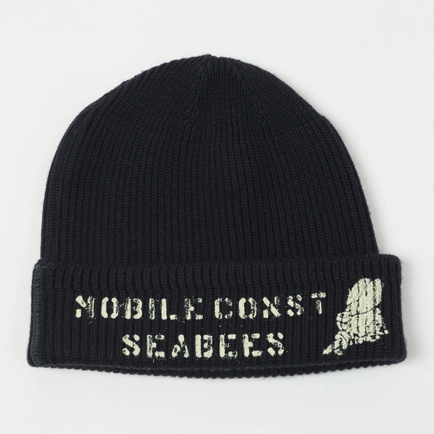 Buzz Ricksons Navy Blue USN Seabees Watch Cap