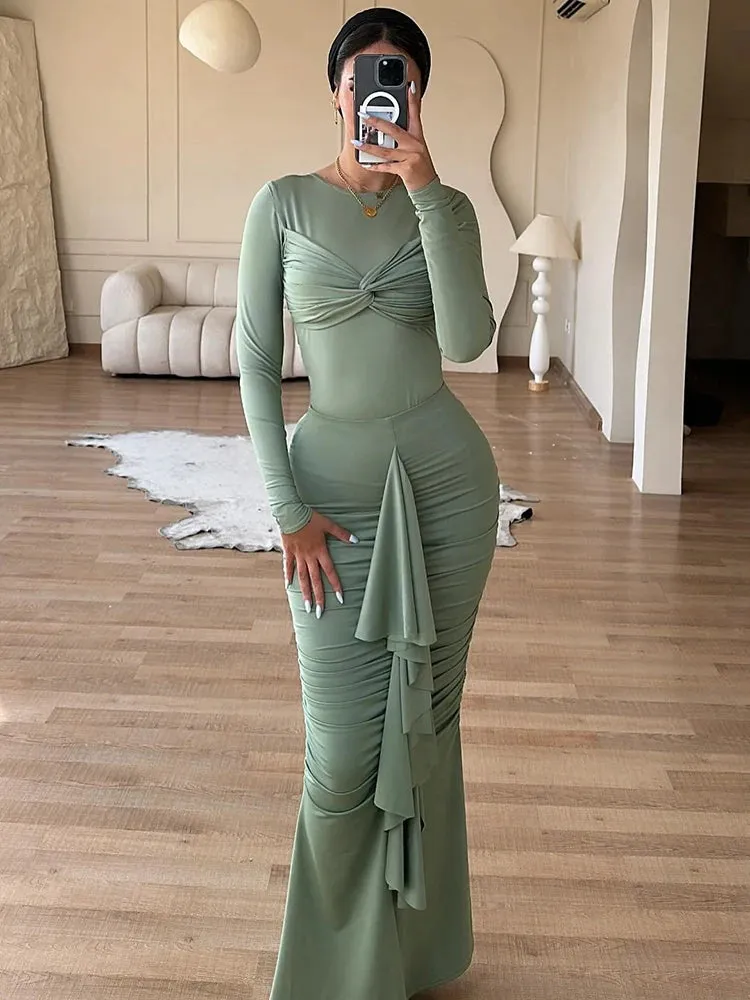 Cadisha - Draped body con dress