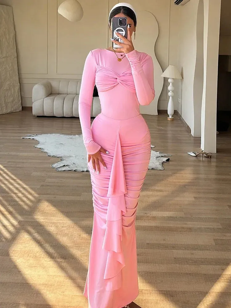 Cadisha - Draped body con dress