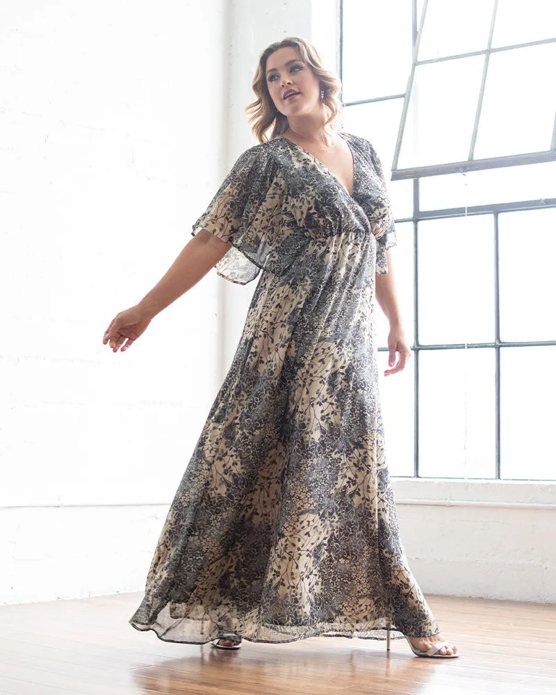 Carmella Metallic Accented Gown