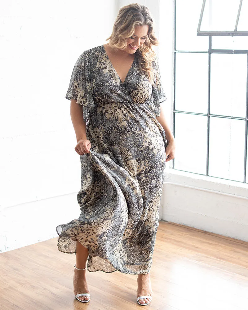 Carmella Metallic Accented Gown