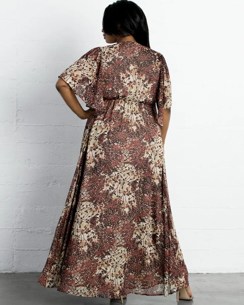 Carmella Metallic Accented Gown