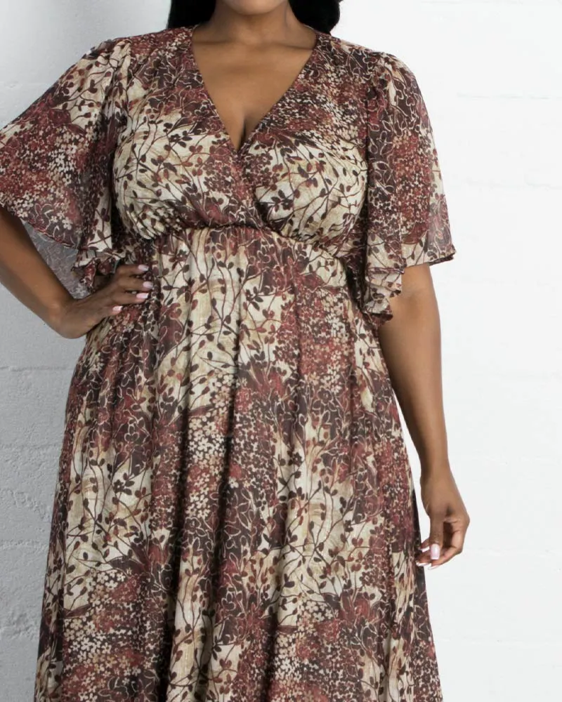 Carmella Metallic Accented Gown