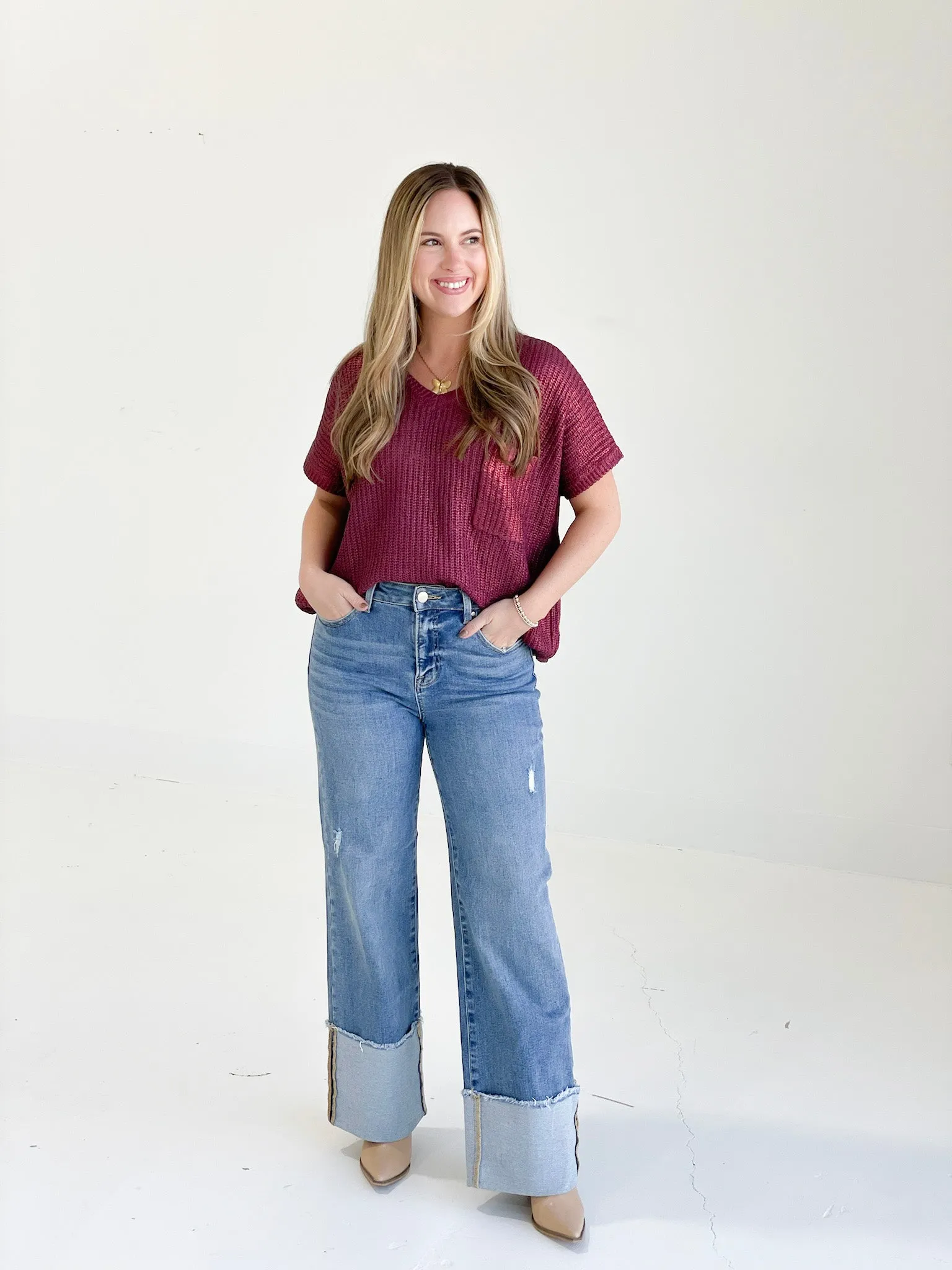 Chapman Wide Cuffed Jeans