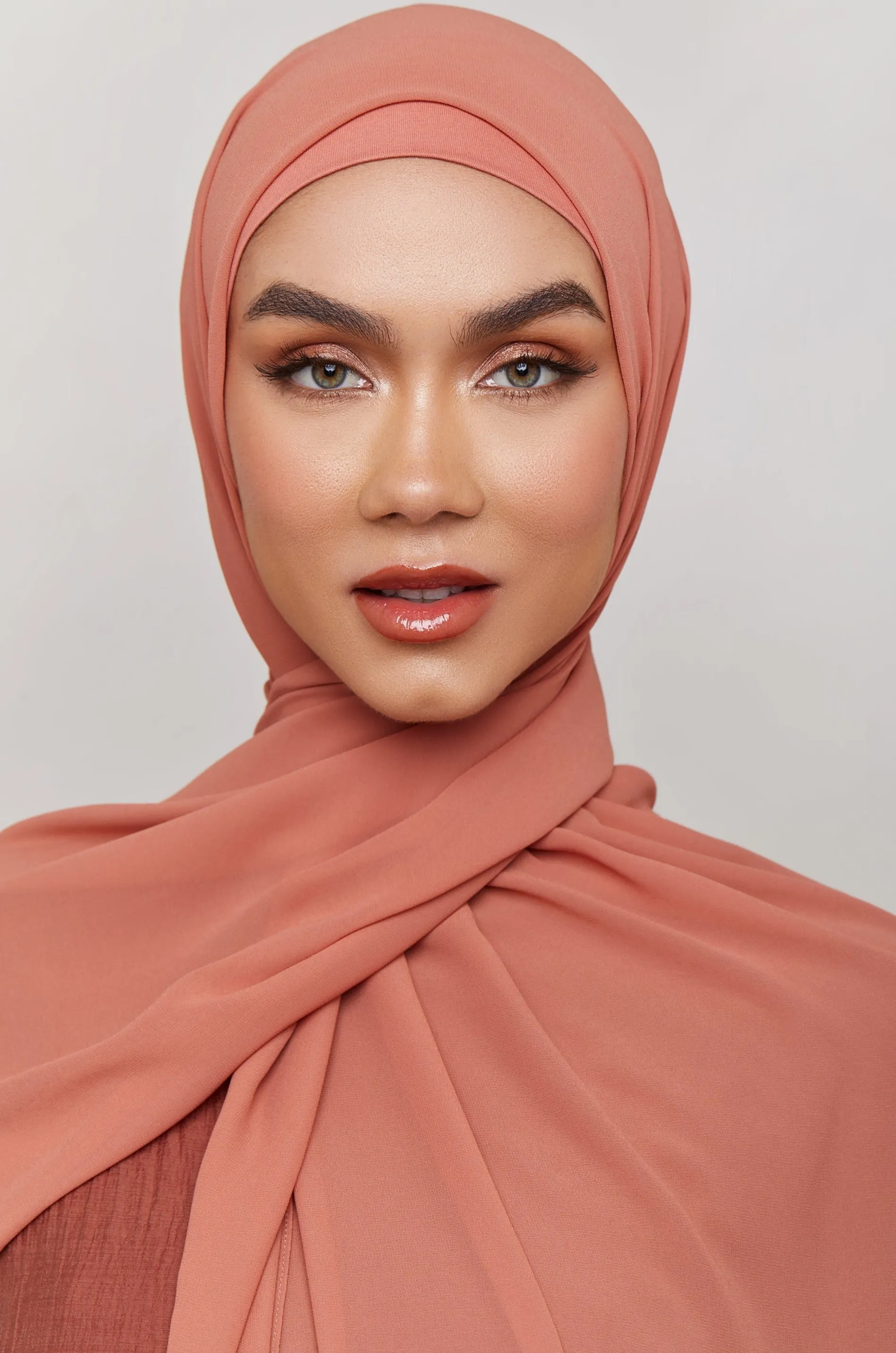 Chiffon LITE Hijab - Cedar Wood