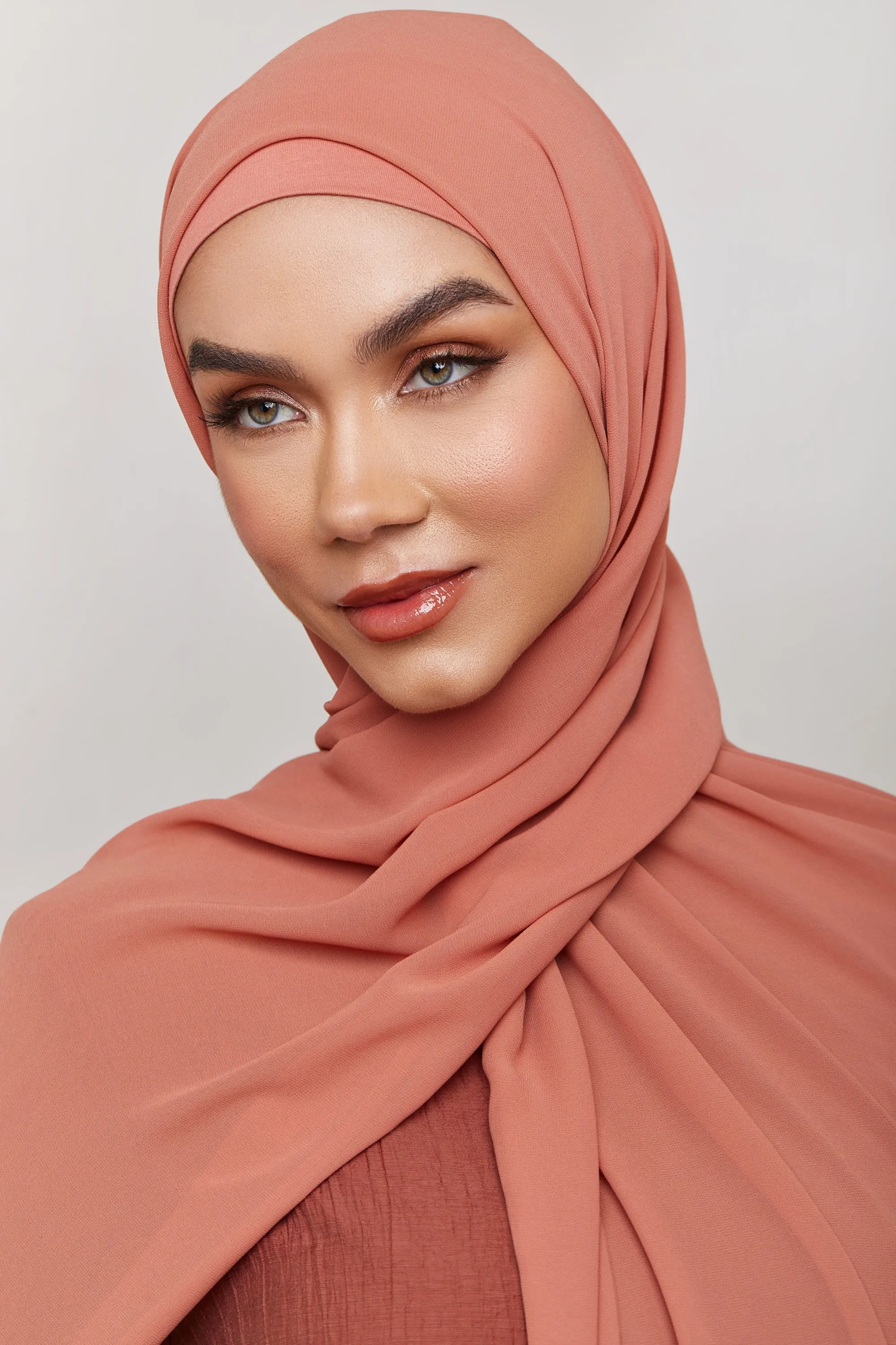 Chiffon LITE Hijab - Cedar Wood