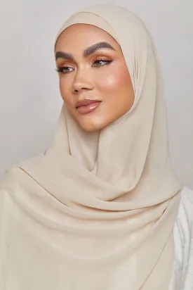 Chiffon LITE Hijab - Cement