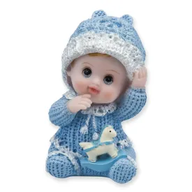 Christening Cake topper Knitted Baby