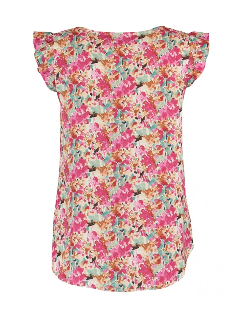 Clea Pink Flower Print Blouse