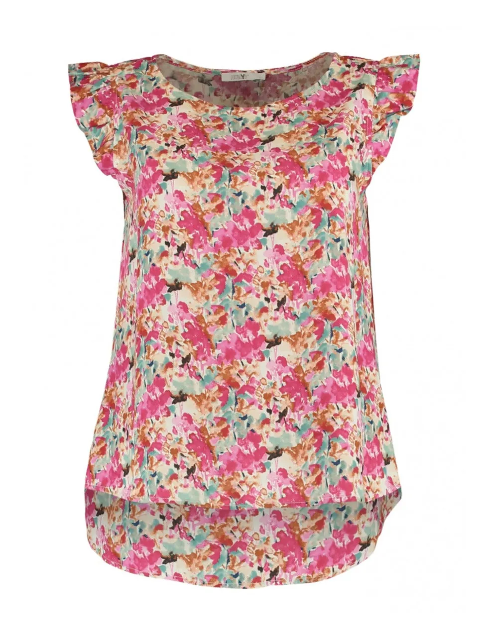 Clea Pink Flower Print Blouse