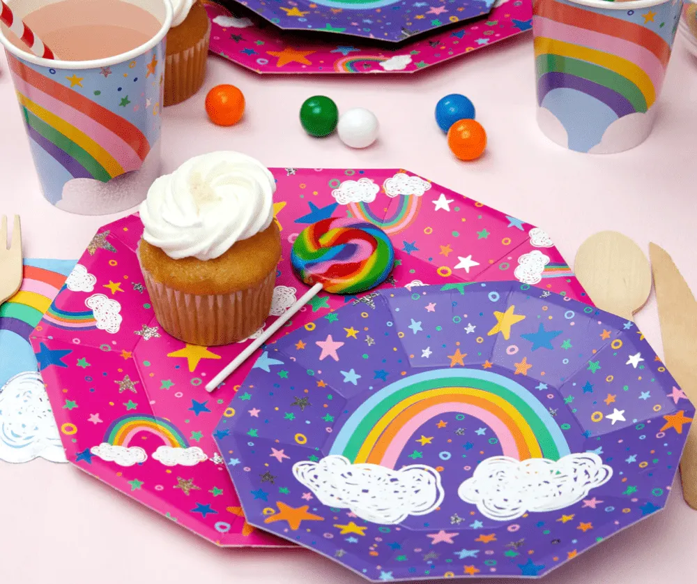 Coterie x Sparkella Rainbow Lg Plates