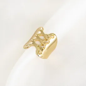 Criss Cross Thick Ring
